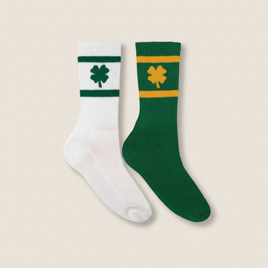 Irish clover crew socks – The Lucky Emerald